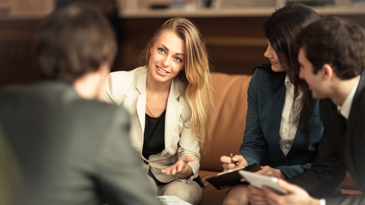a group of people is having meeting; image used for HSBC Advance Visa Platinum Card Card