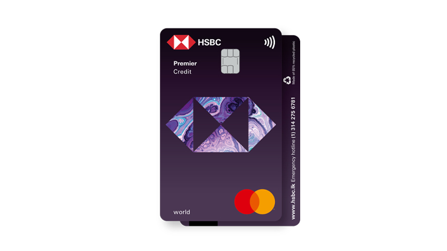 premier master card; image used for HSBC LK Premier Mastercard page