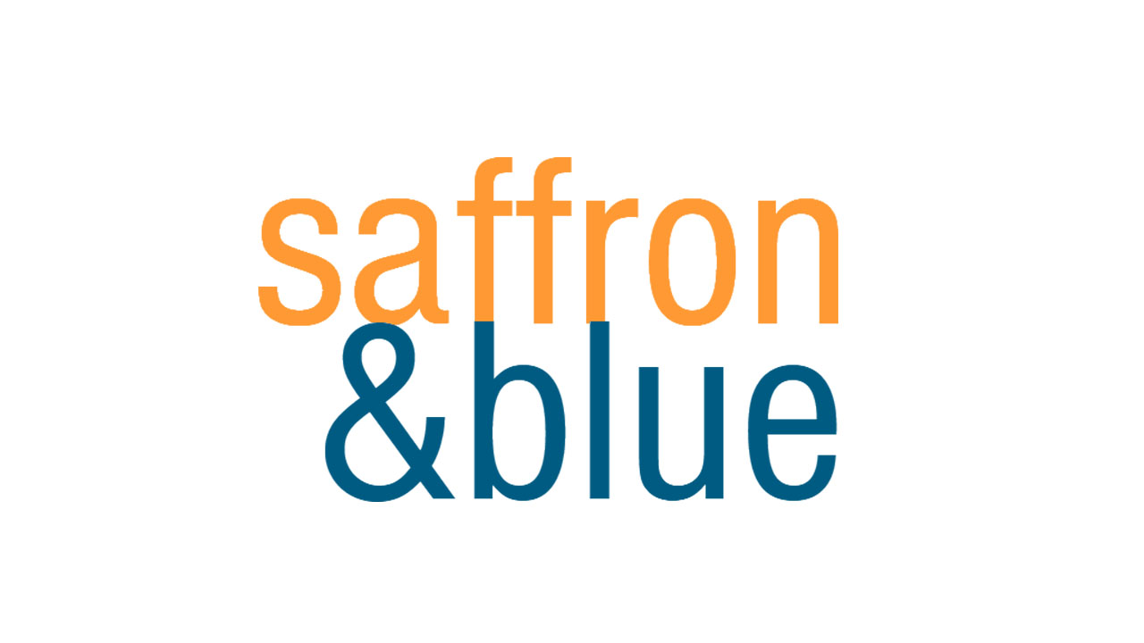 Saffron and Blue logo