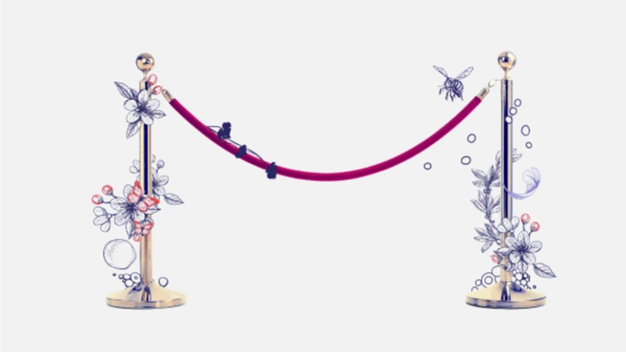 a red railing with flowers; image used for HSBC LK upcoming tours and events page